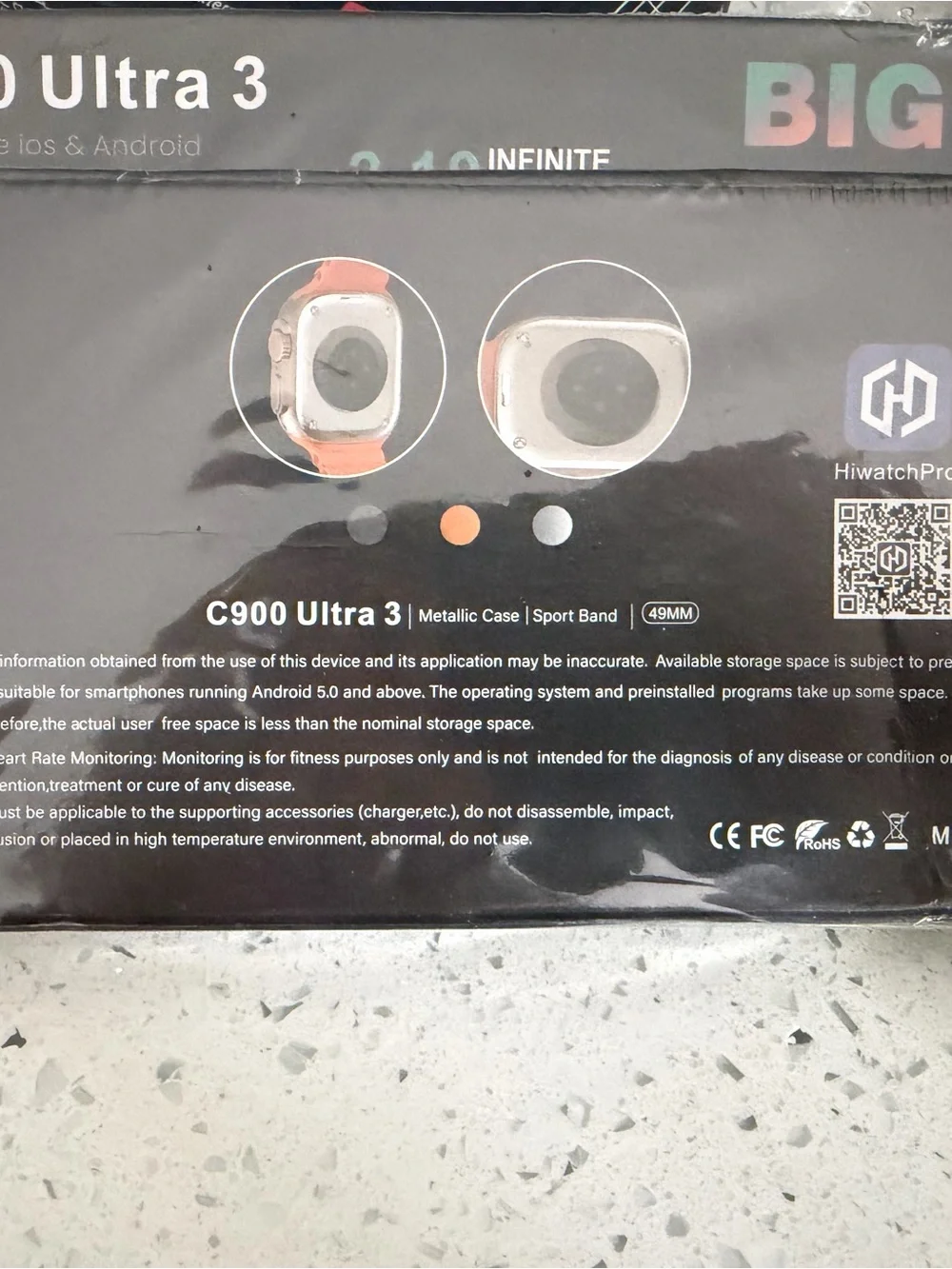 Ultra3 Smartwatch in Light Green — 2.19